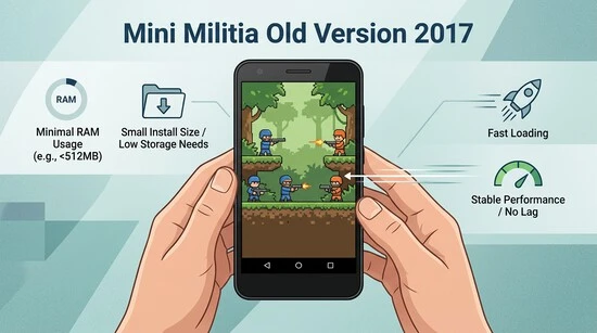 Mini Militia Old Version 2017 on older Android smartphone