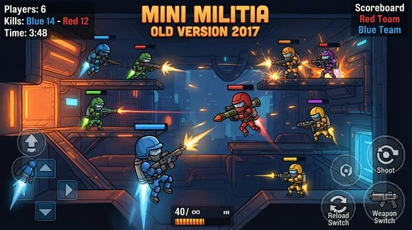 Mini Militia Old Version 2017 classic multiplayer gameplay