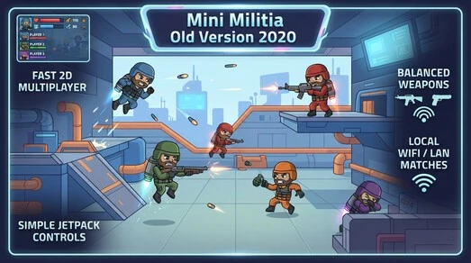 Mini Militia Old Version 2020 classic multiplayer gameplay